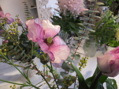 オークリーフ花の教室(青文字を使って)_f0049672_1891735.jpg