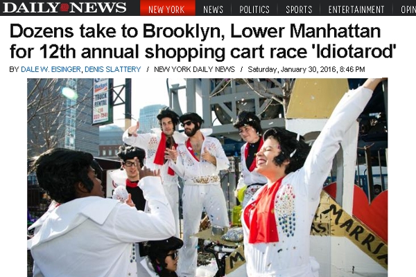 NYで恒例の仮装ショッピング・カートのレース(Idiotarod)_b0007805_6115654.jpg