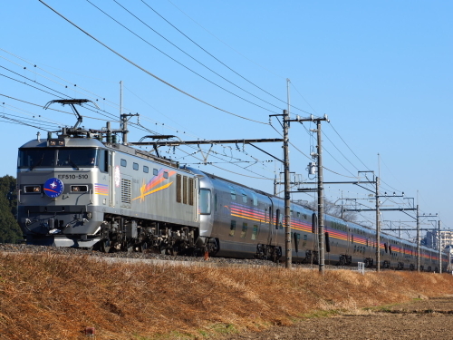 ヒガハスで上りカシオペア最後の撮影となるか 8001列車の旅と撮影記録