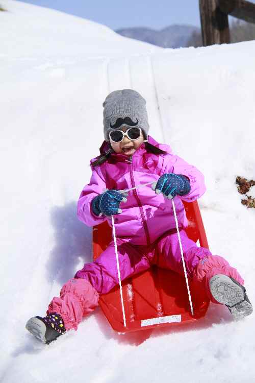 子供と犬の雪遊び　つづき_b0158390_1592734.jpg