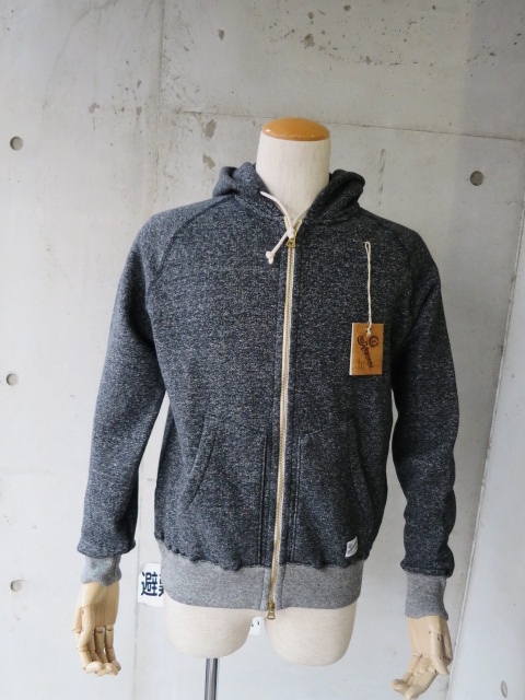 Kepani ・・・ BLACK MELANGE SWEAT ZIP PARKA!★!_d0152280_2021692.jpg