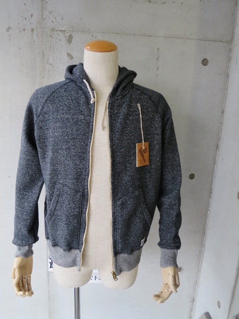 Kepani ・・・ BLACK MELANGE SWEAT ZIP PARKA!★!_d0152280_2031740.jpg