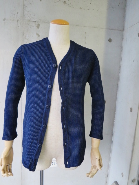 FULL COUNT ・・・ Indigo WAFFLE CARDIGAN!★!_d0152280_173627.jpg