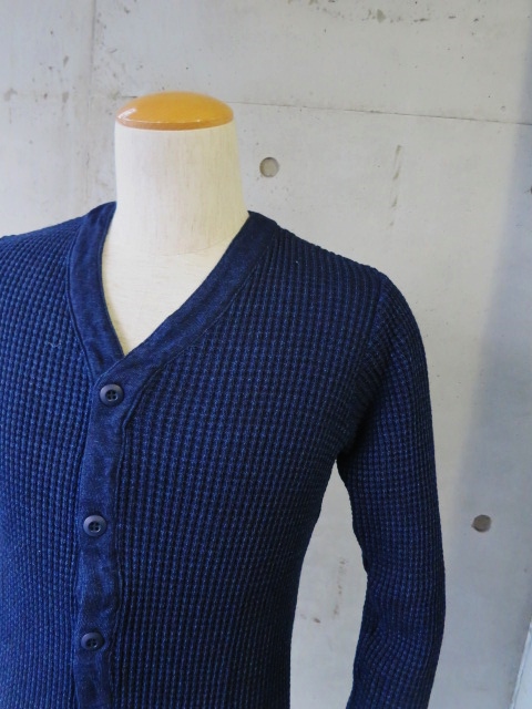 FULL COUNT ・・・ Indigo WAFFLE CARDIGAN!★!_d0152280_17923.jpg
