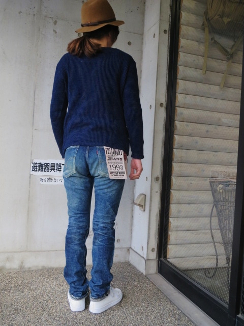 FULL COUNT ・・・ Indigo WAFFLE CARDIGAN!★!_d0152280_195862.jpg