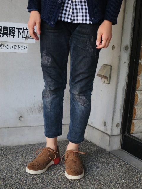 FULL COUNT ・・・ Indigo WAFFLE CARDIGAN!★!_d0152280_12381253.jpg