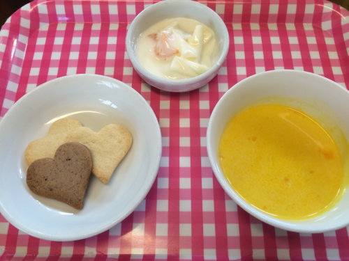 2月12日の給食。2日後はバレンタインデー❤︎_c0293682_20513636.jpg