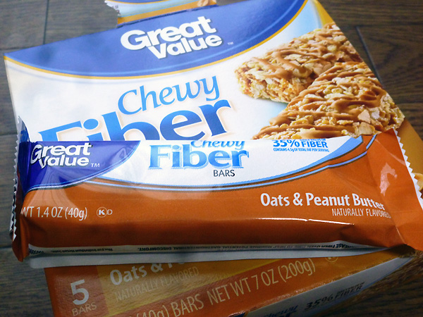 Great Value Chewy Fiber Bars Oats & Peanut Butter_c0152767_21342050.jpg