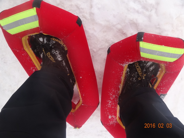 札幌岳で、エアバッグな!?スノーシュー!_d0198793_1884353.jpg