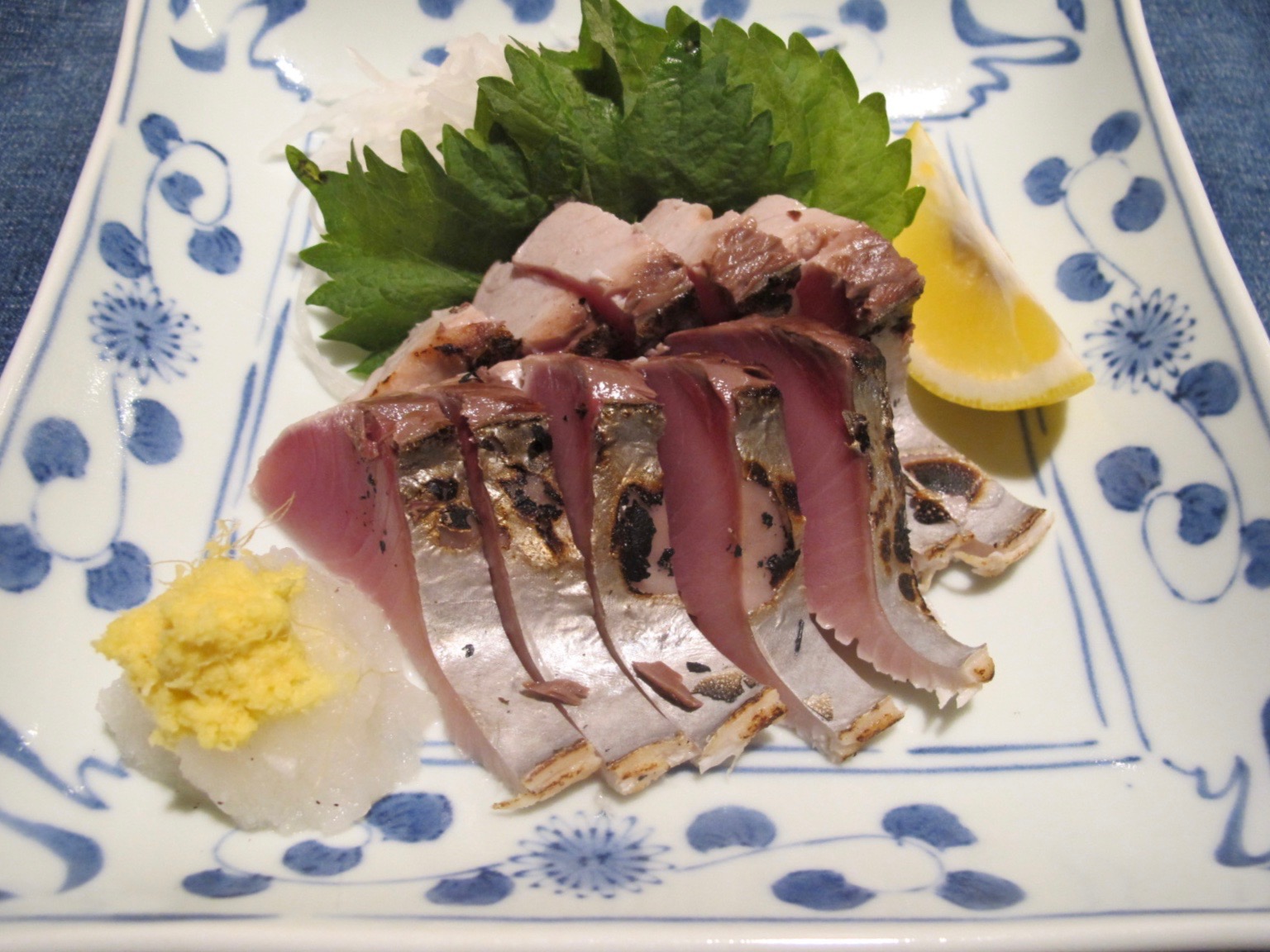 鰹の焼き霜作り みりん粕汁 やせっぽちソプラノのキッチン２