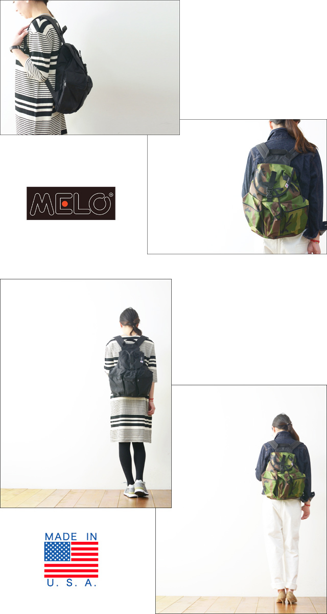 MELO [メロ] MEDIUM 3 POKET BACKPACK [WA21] MEN'S/LADY'S