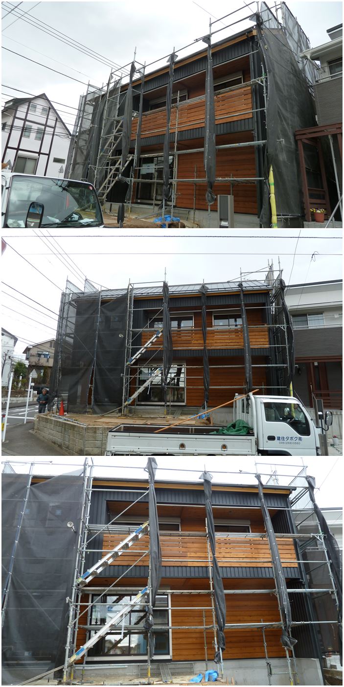 横浜市青葉区の家☆木貼りの外壁の色_c0152341_21592863.jpg