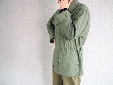 AURALEE WASHED FINX RIPSTOP FATIGUE JACKET INK BLACK | Rin
