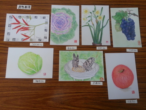今日の武生教室の生徒さんの素晴らしい色鉛筆画です・・。_e0327460_22251606.jpg