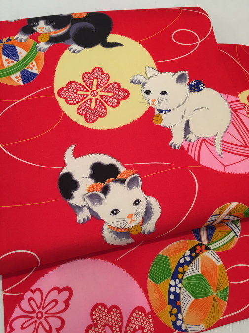 可愛い♪オリジナル猫帯入荷です！横浜上大岡「今昔きもの市」販売商品27_c0321302_22042869.jpg