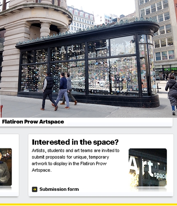 フラットアイアン・ビル1階のアート展示スペース、Flatiron Prow Artspace_b0007805_22545829.jpg
