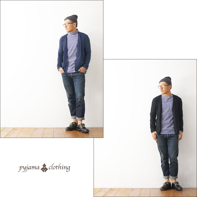 pyjama clothing [ピジャマクロージング] L/S 3B CARDIGAN [905/S16M3] MEN\'S_f0051306_19185022.jpg