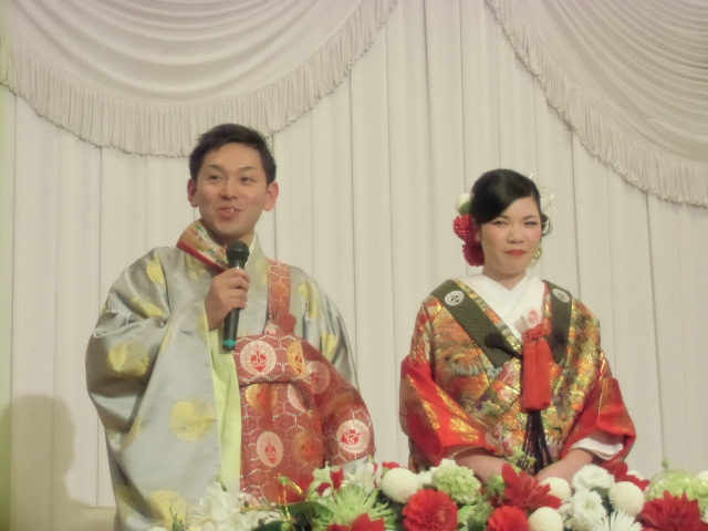 末武寛行 華絵さん結婚披露宴 慈願寺