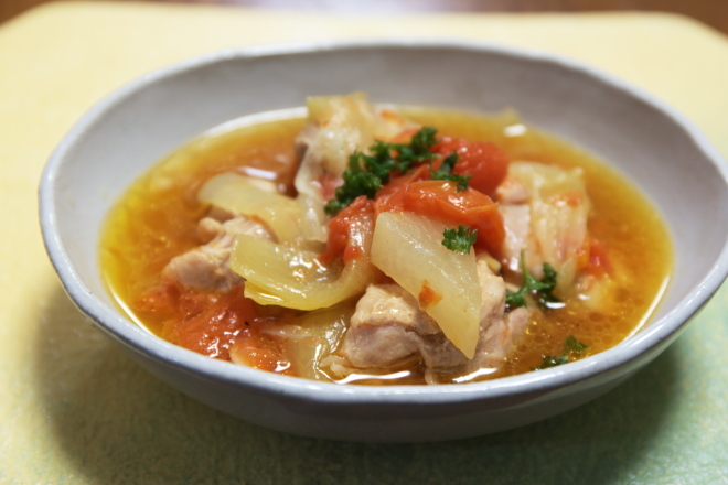 鶏モモ肉のトマト煮　～炊飯器におまかせ～_e0227942_22135476.jpg