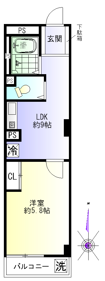 中野坂上駅　徒歩5分　至近新規内装リフォーム物件！_e0254682_15161381.jpg