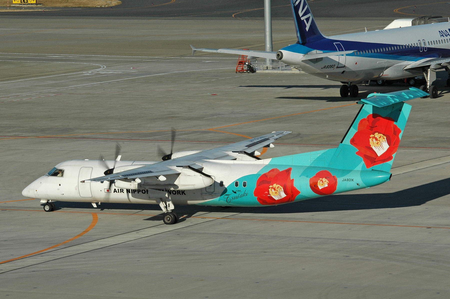 Bombardier DHC-8-Q300 Dash 8 / JA801K - つばき - : SKY Bombardier DHC-8-Q300 Dash 8 / JA801K - つばき - : SKY