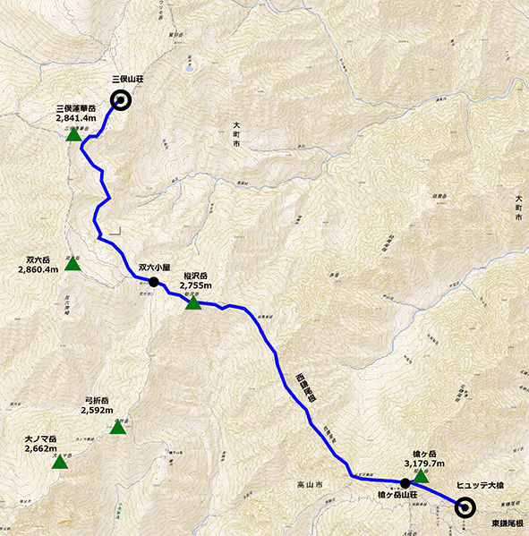 錦秋絶景山歩♪　東・西鎌尾根から笠ヶ岳　3泊4日　(2)_f0016656_17144741.jpg