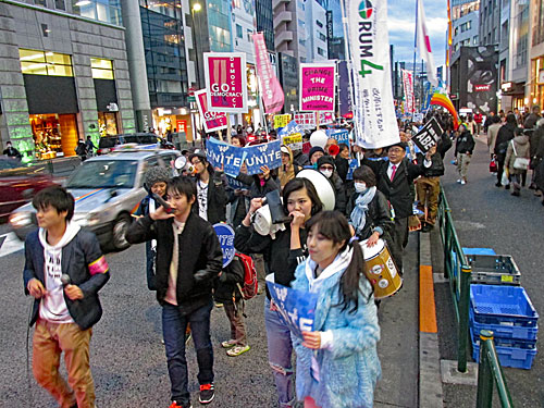 脱原発テント　止めよう！辺野古埋立て　新宿ヘイトデモを許すな‬　全国一斉高校生デモ_a0188487_14553136.jpg