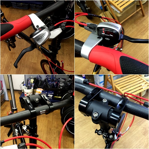 DAHON:JET STREAM XPにSIXTH componennts カーボンクランク DAHON:JET STREAM XPにSIXTH componennts カーボンクランク