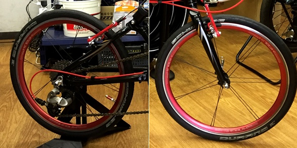 DAHON:JET STREAM XPにSIXTH componennts カーボンクランク