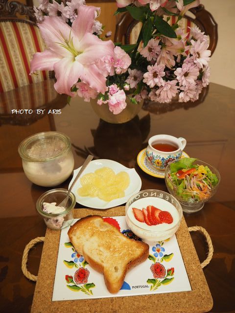 自家製発酵バター+食パンの朝食♪_f0295238_21435967.jpg
