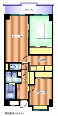 千歳烏山　バリアフリー対応　２ＬＤＫマンション_d0204154_18205723.jpg