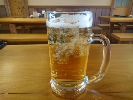 2/26夜勤明け 喫茶処 若鶏の竜田揚げ定食+寄せ豆腐+生ビールほか@縄文の湯_b0042308_12252640.jpg