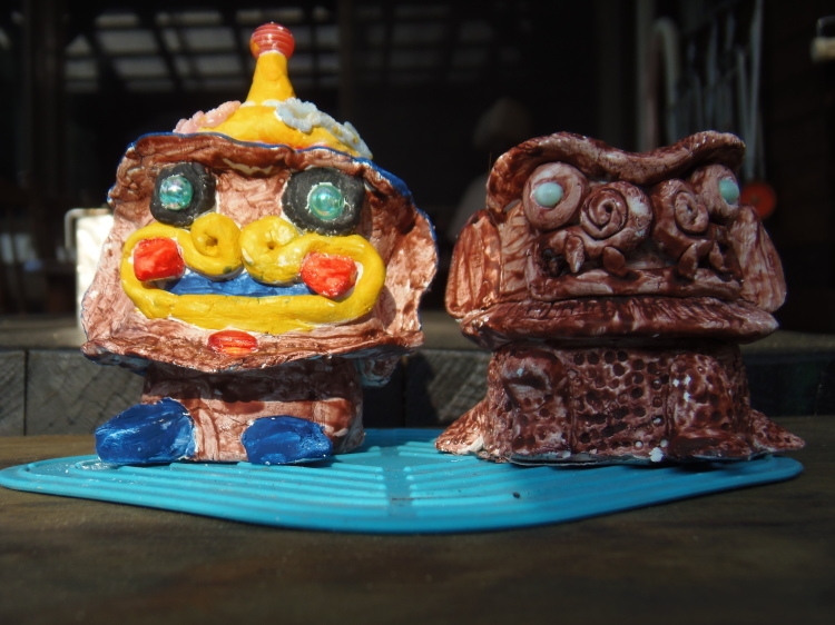 紙粘土シーサー作り ひな人形飾り さんシー