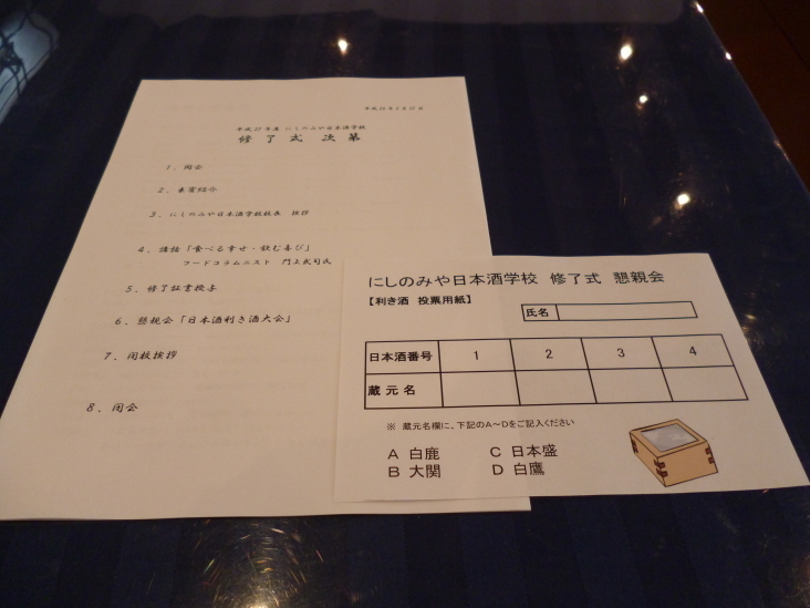 こうすけの にしのみや日本酒学校(卒業式の巻)_b0305811_22494865.jpg