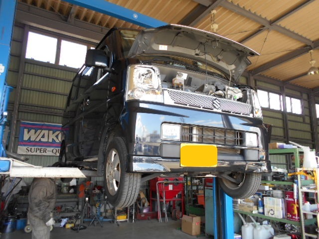 DA64W エブリイワゴン 車検整備中(*´v`)ノ_c0213517_14264498.jpg