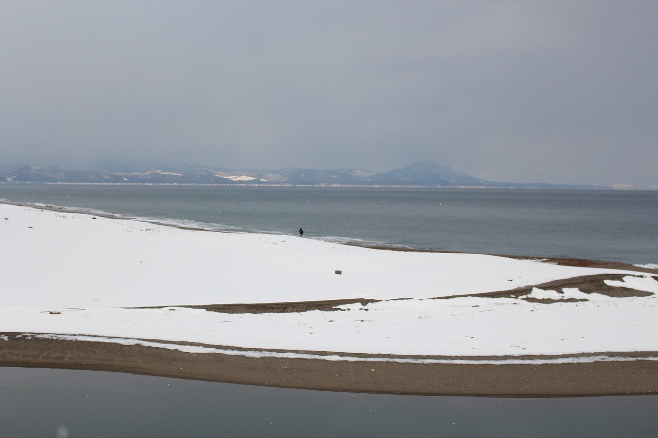 2月28日　知内川　河口にて_b0250154_19395817.jpg