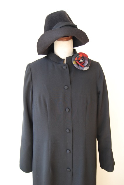 着物リメイク・スタンドカラー喪服ワンピース_d0127925_175299.jpg