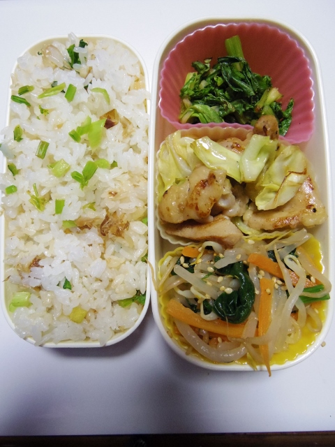 ある日のお弁当（鶏キャベツ）_b0287241_6301068.jpg