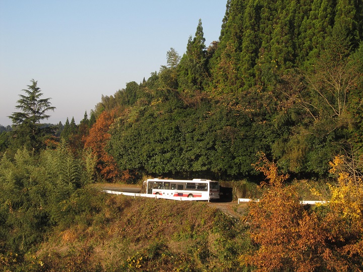 内大臣入口Ⅱ・(熊本県砥用町) ～秘境路線バスをゆくシリーズ～ ウエスタンビュー ★九州の路線バス沿線風景サイト★