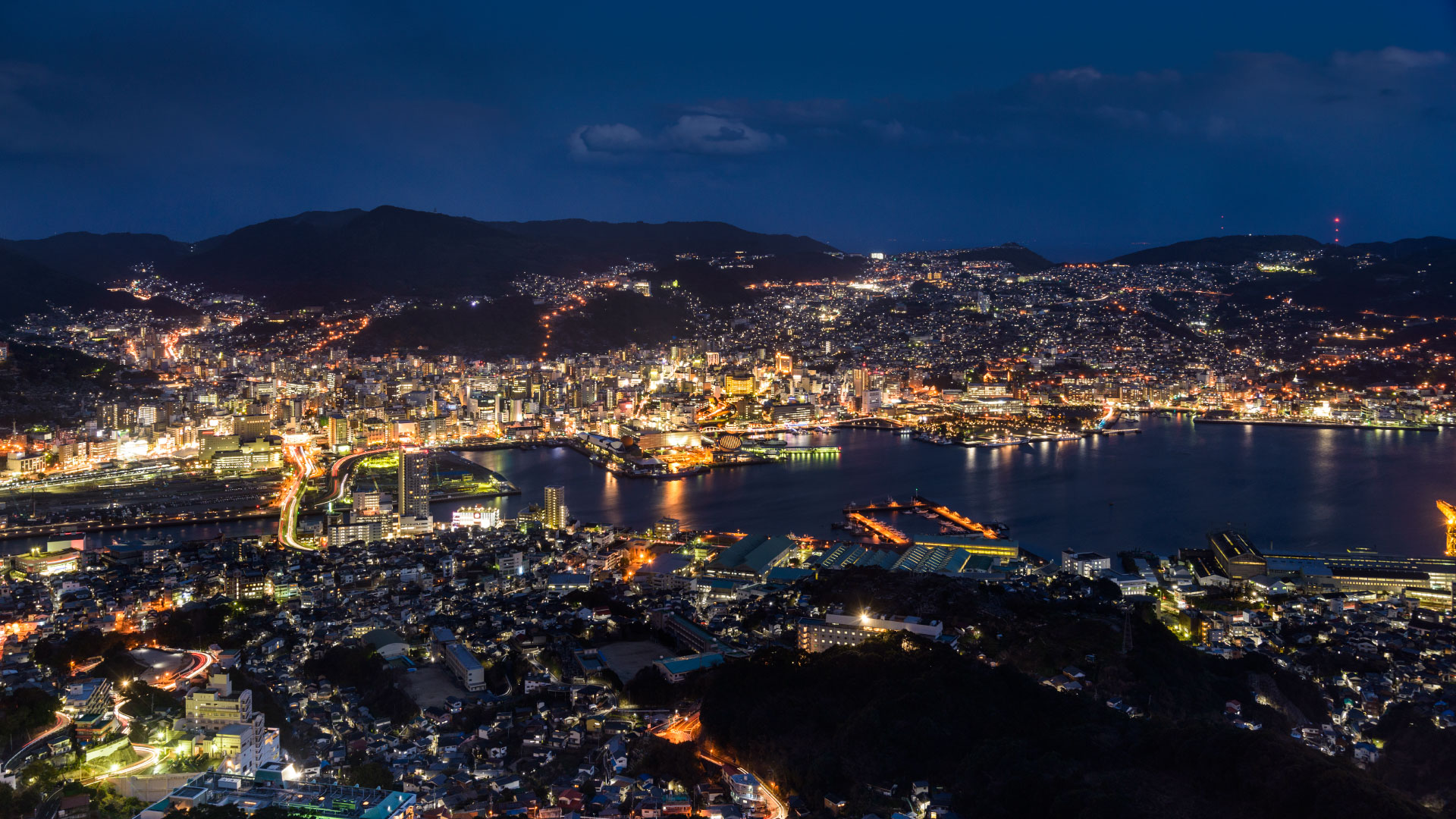 長崎の夜景 千種観測所 長崎の夜景 千種観測所