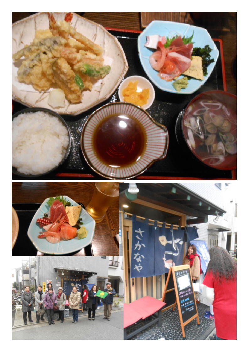 熊谷カルチャーの｢お江戸巡り｣。今日は北千住。市場食堂・さかなやで豪華ランチ。_b0142232_07100117.jpg