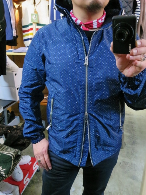 春の add ・・・ 総小紋柄 NYLON HOODED ZIP JACKET!★!_d0152280_14452929.jpg