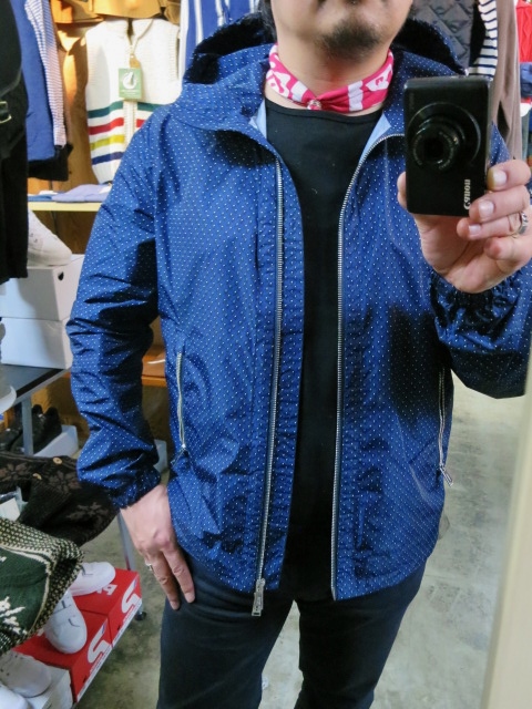 春の add ・・・ 総小紋柄 NYLON HOODED ZIP JACKET!★!_d0152280_14454481.jpg