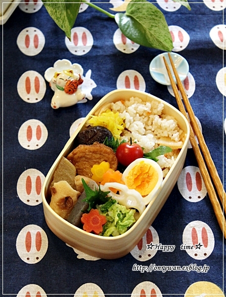 おでん入り弁当と常備菜とイチゴのババロア♪_f0348032_18521330.jpg