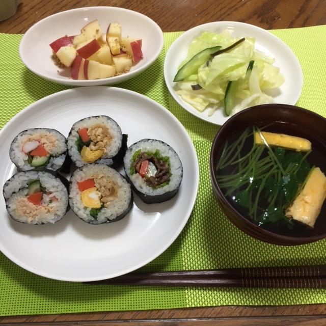 わっつまみたい 太巻きすし達_d0031682_06465549.jpg