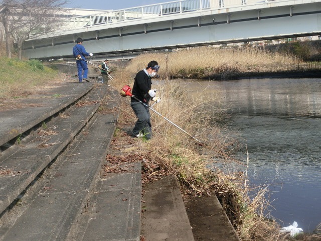 「2016お花見ウォーク」に備えた「田宿川・滝川の土手普請」_f0141310_754519.jpg
