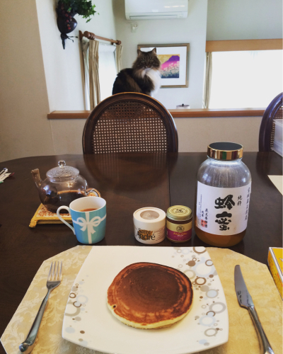家でホットケーキ☆_c0151965_12425954.jpg
