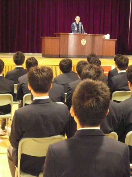 札幌市立手稲西中学校、同窓会入会式_c0144703_07280540.jpg