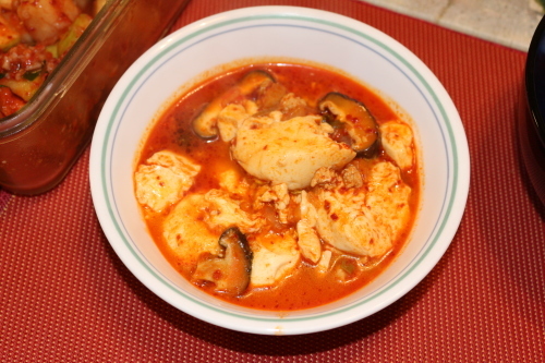 순두부찌개 スンドブチゲを 作る 便利屋日記