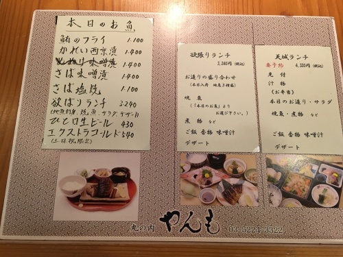 出光美術館と丸の内ランチ 和食「やんも」で魚定食☆_a0158241_16583537.jpg